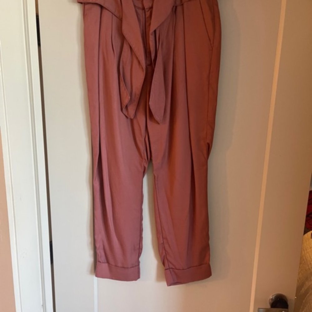 Kingsley Belted Pants - in green and pink!